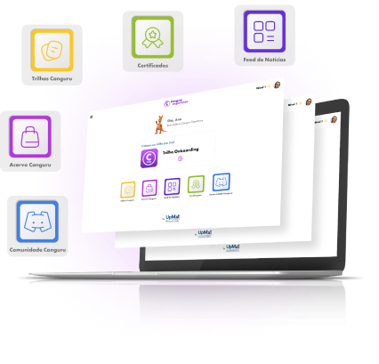 simulação do canguru experience em um notebook